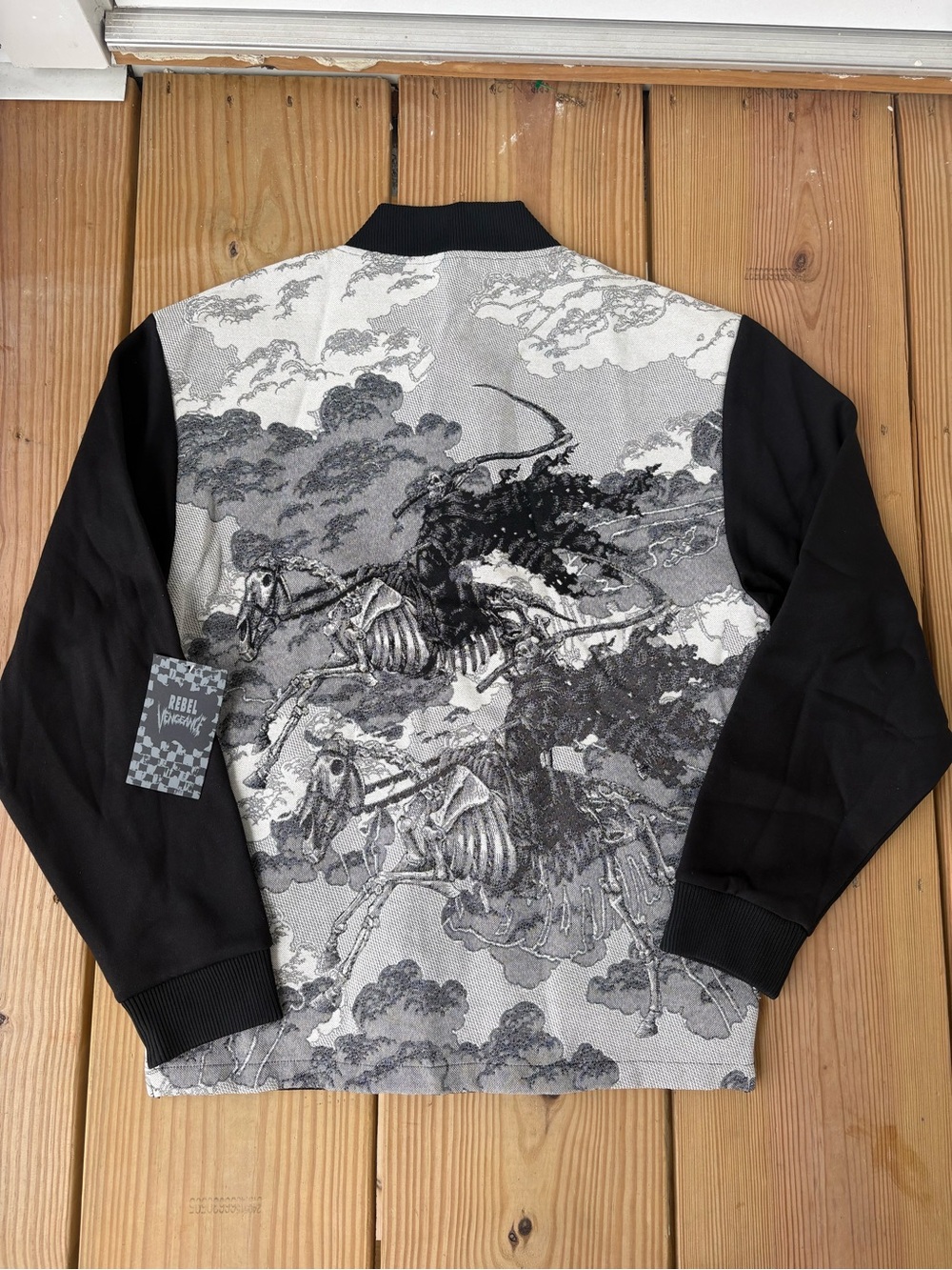 Graphic Grim Reaper Rebel Vintage Bomber Jacket
